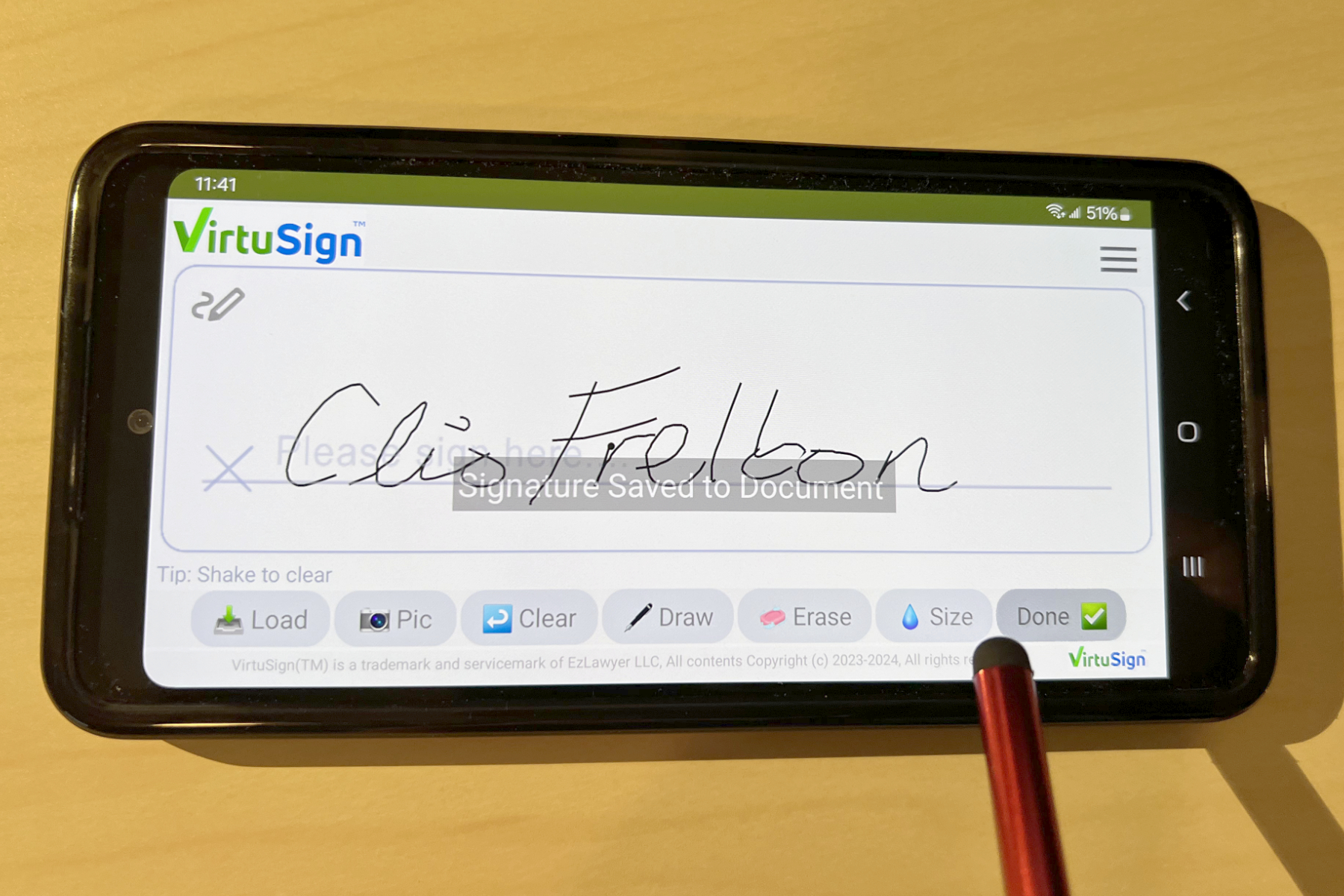 VirtuSign eSignature mobile app screenshot 3